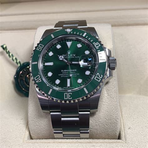 rolex holzurhen|Rolex hulk submariner green.